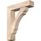 Ekena Millwork Olympic Block Smooth Bracket w/ Offset Brace, Douglas Fir, 7 1/2"W x 32"D x 38"H BKT0806X32X38OLY05SDF - alternate 1